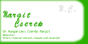 margit cserep business card