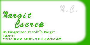 margit cserep business card